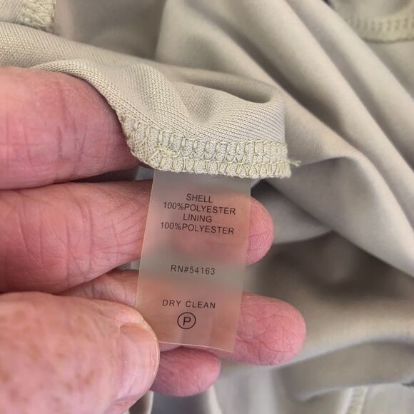 Calvin Klein Embroidered Dress Lace Mesh Sheer Metallic Cocktail Formal Wedding - Picture 8 of 14